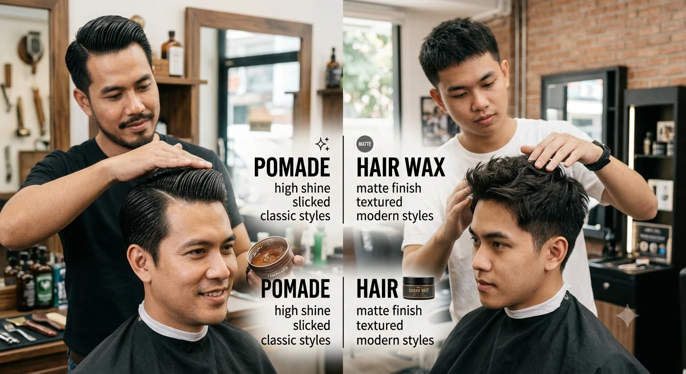 pomade vs wax